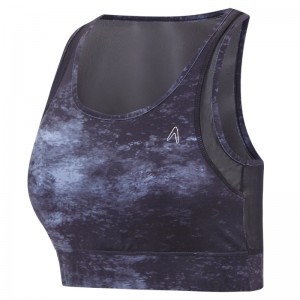 Yoga Sports Bra Sublimation Print With Mesh Panels