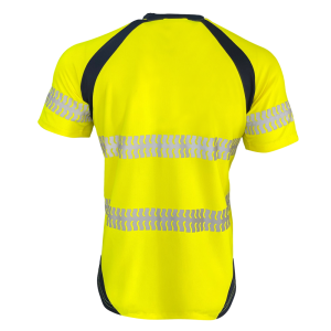 Men’s High Vis Safety Work T Shirt Reflective Short Sleeve