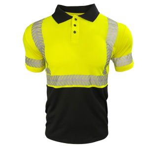 Polos reflectantes de seguridad para hombres Ropa de trabajo de alta visibilidad