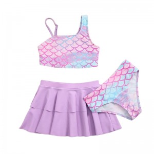 Girls’ printing design Three pieces Swimsuit Sport, Bikini, Swimwear