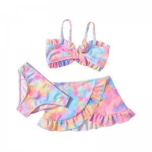 Girls’ printing design Three pieces Swimsuit Sport, Bikini, Swimwear