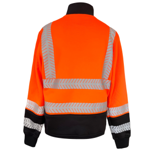 Safety Zip Sweatshirt 3M Reflective Workwear High Visibility