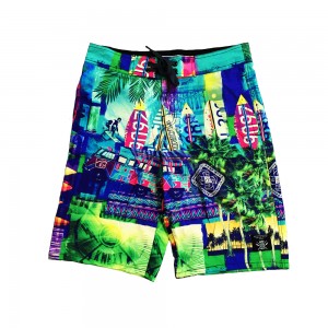 Pantalones cortos con estampado de diseño tropical, bañadores, pantalones cortos de playa