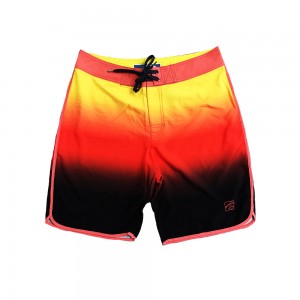 Gradual Changing Tropical Design Printing Board Shorts Bathing Board Trunks Beach Shorts