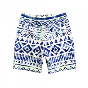 Geometrical Design Printing Board Shorts Bathing Board Trunks Beach Shorts