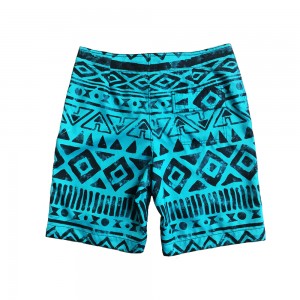 Geometrical Design Printing Board Shorts Bathing Board Trunks Beach Shorts