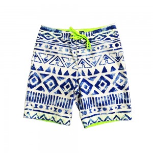 Geometrical Design Printing Board Shorts Bathing Board Trunks Beach Shorts