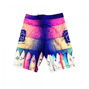 Men’s Geometrical Printing Board Shorts Bathing Board Trunks Beach Shorts