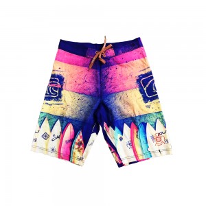 Men’s Geometrical Printing Board Shorts Bathing Board Trunks Beach Shorts