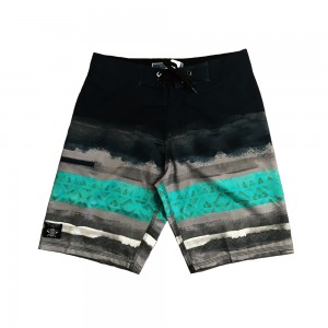 Men’s Stripes printing Board Shorts Bathing Board Trunks Beach Shorts With woven label