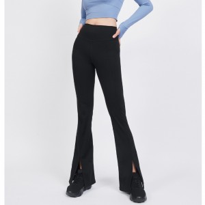 Women’s Black Micro Flared Pants