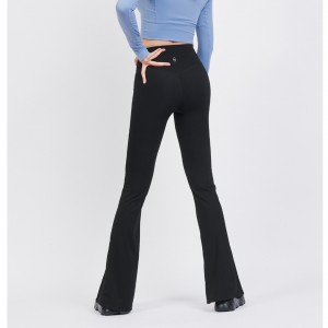 Women’s Black Micro Flared Pants