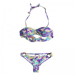 Conjunto de traje de baño Bikinis para mujer Traje de baño Traje de baño triangular