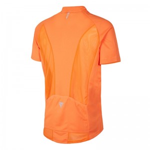 Men’s Basic Cycling Short Sleeve Top With Back Mesh Panels