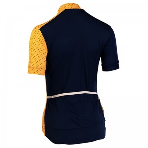 Ladies Cycle Jersey Short Sleeve With Sublimated Panels