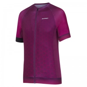 Jersey sublimado de ciclismo de alto rendimiento para hombre de manga corta