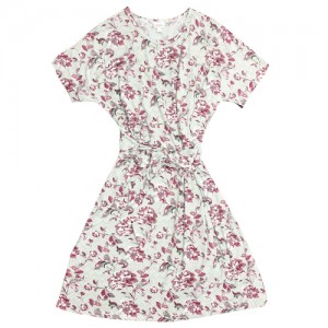 Women One-piece Dress Casual Floral Summer Dress Ladies