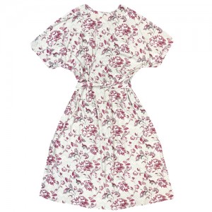 Women One-piece Dress Casual Floral Summer Dress Ladies