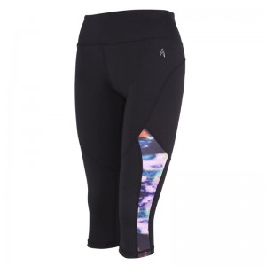 Legging Deportivo Capri Running Pantalón 3/4 Mujer