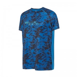 Printed Running Wear Training Shirt ပြင်ပ အားကစား အမျိုးသား တီရှပ်