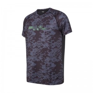 Camiseta estampada para hombre, ropa para correr, entrenamiento, deportes al aire libre