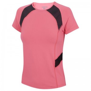 Camisa feminina para corrida esportiva com camisa fitness