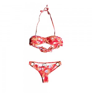 Adjustable digital Printing Bikinis Swimsuit Swimwear Triangle Bathing Suit