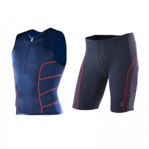 Trajes de triatlón de compresión ciclista para hombre